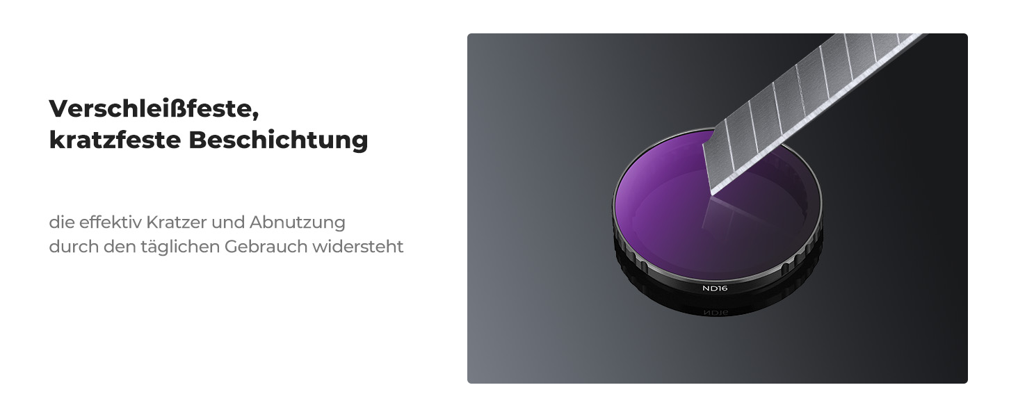 Набір фільтрів K&F Concept ND для DJI Osmo Action 4/5 PRO: ND8, ND16, ND32, ND64. Фільтри нейтральної щільності для екшн-камери. HD скло, поляризація.