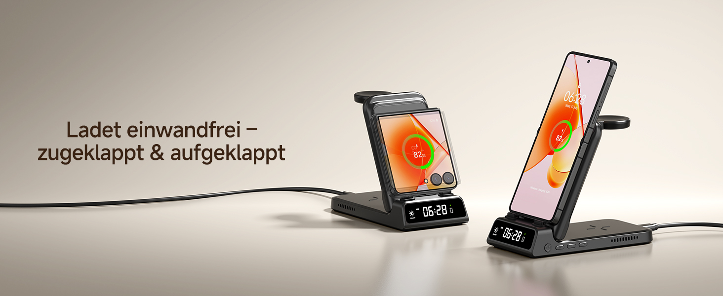 Зарядна станція SwanScout 703F 3-в-1 для Samsung Galaxy Z Flip 7/Watch 8/Buds (без адаптера)