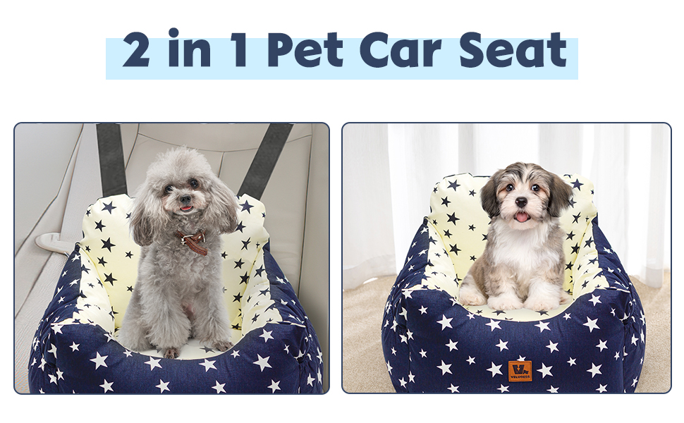 Автокрісло для собак маленьких порід, миється, стійке до плям. Зручне автокрісло для маленьких собак, безпечне, з високоякісного матеріалу та кишеню для зберігання. Супер м'яка бавовна PP, комфортне (Бежевий, Medium)