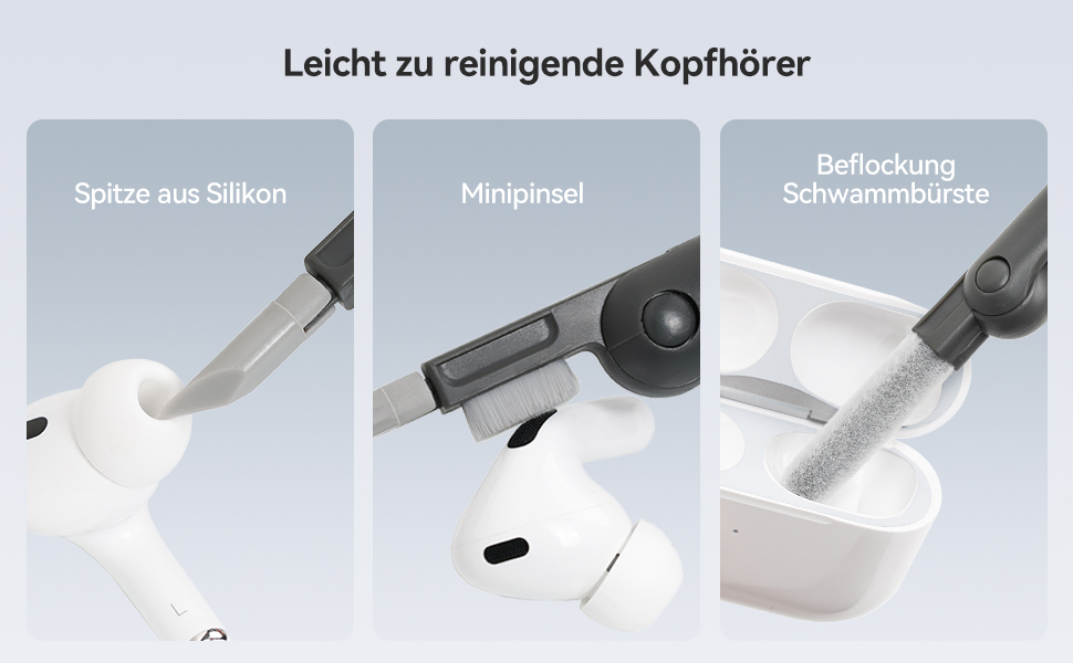 Набір для чищення 7 в 1: клавіатура, екран, AirPods Pro, ноутбук, телефон, монітор, камера