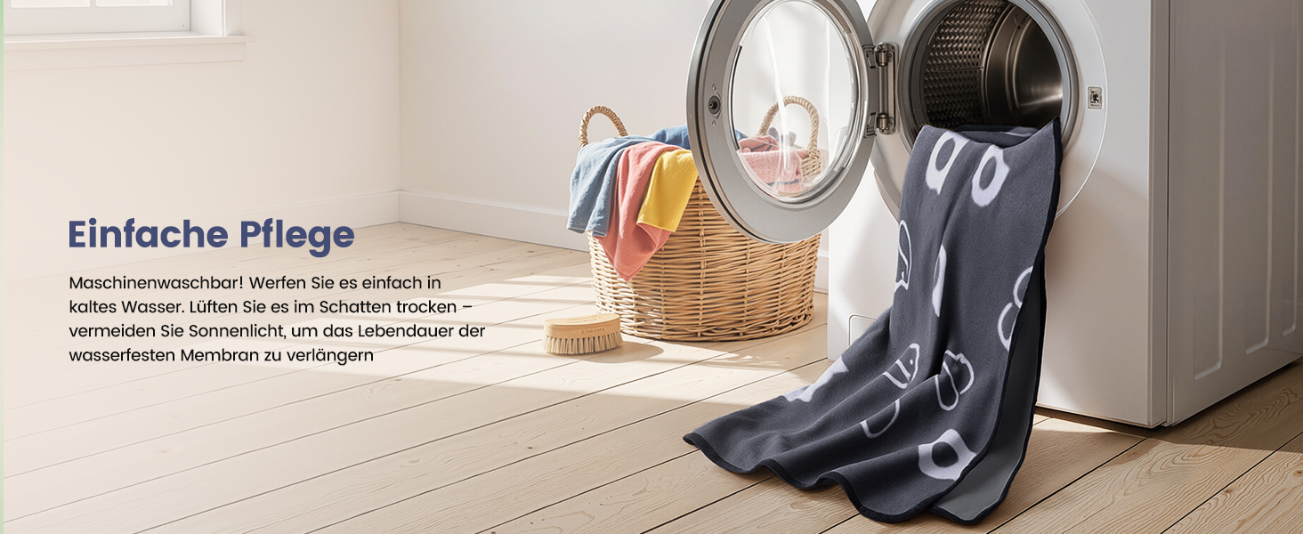 Водонепроникний килимок для собак, 152x127 см, плюшевий фланель та шерпа, для середніх та великих собак, машинне прання - Чорний (152x127 см, Сірий)