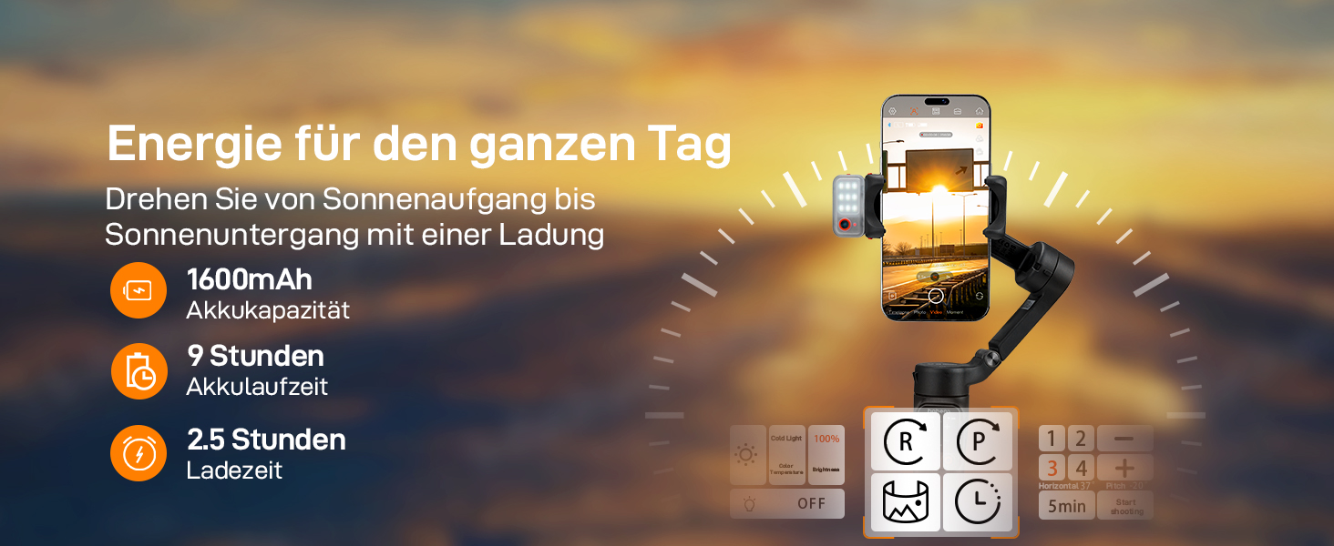 iSteady V3 Ultra: Стабілізатор для смартфона з AI-трекером, сенсорним екраном та інтегрованою штангою. Ідеальний для зйомки Vlog та TikTok