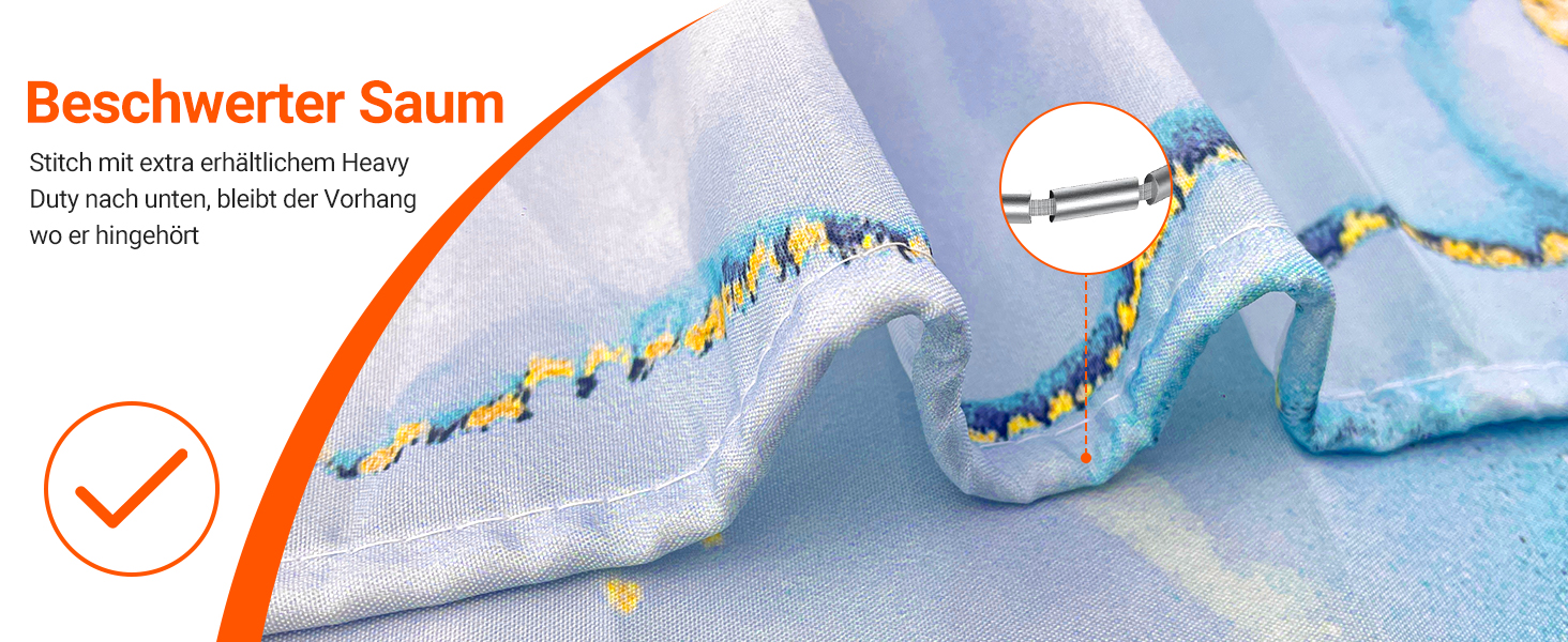 Штора для ванної кімнати 180x200 см, антигрибкова, водовідштовхувальна, поліестер, з кільцями (Світло-блакитний мармур)
