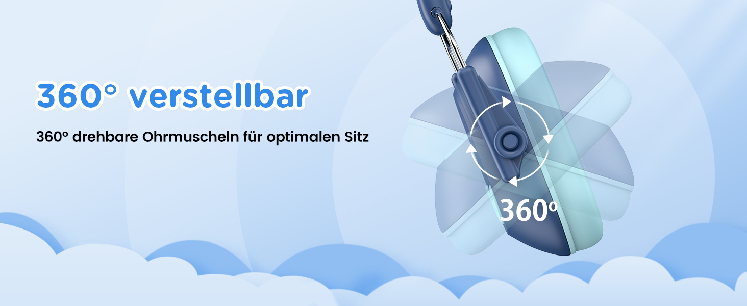 Навушники шумопоглинаючі для дітей Link Dream, SNR 30dB, 3-16 років, блакитні