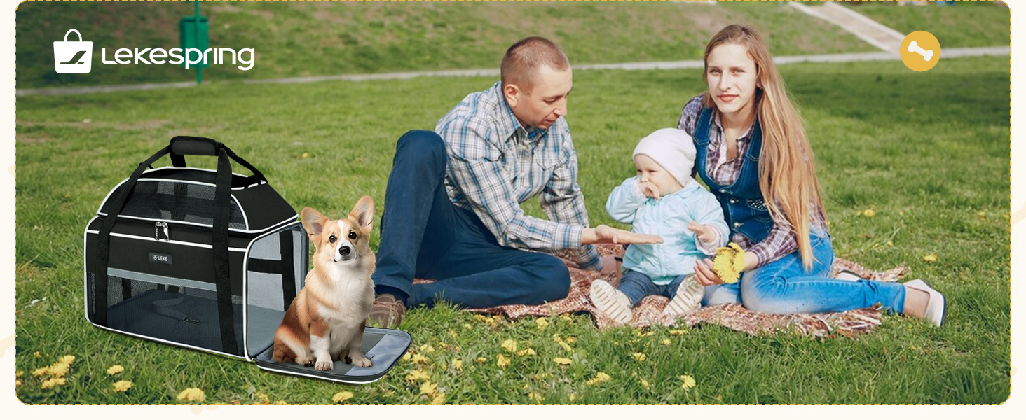 Транспортна сумка для собак та котів, розширювана, до 6 кг, чорна, M