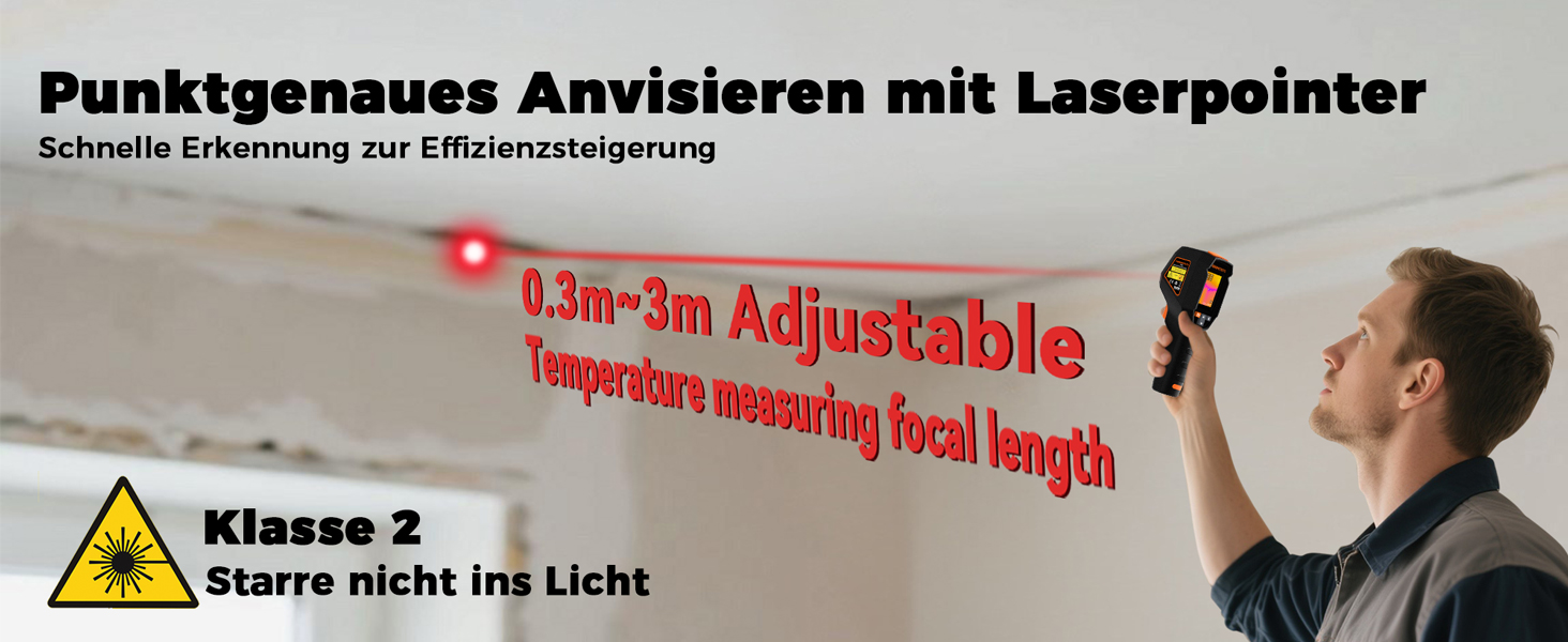 Професійна тепловізійна камера Handheld, 240 x 240, -20°C - 550°C, 15 колірних палітр, з лазерним покажчиком, для HVAC та інспекції будівель