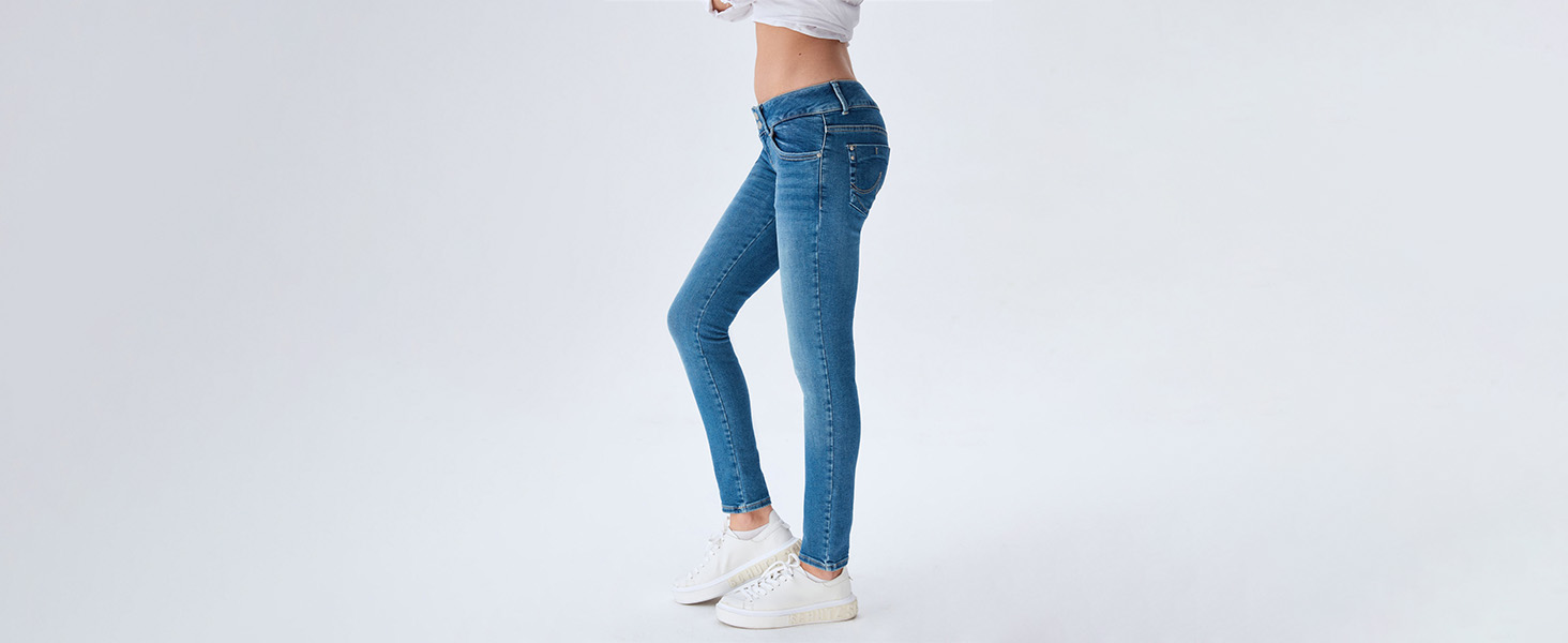 Джинси жіночі LTB Molly Super Slim Fit блакитні Juana Wash, стрейч, розмір 31W/32L