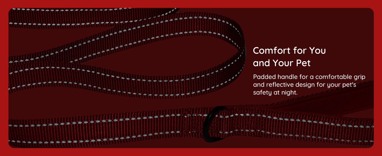 Шлейка для собак BELLA & PAL для маленьких собак з повідком, Step-in шлейка з Air Mesh, анти-тяга, світловідбиваюча, дихаюча, для цуценят, котів, червона, XS (30-35 см обхват грудей)