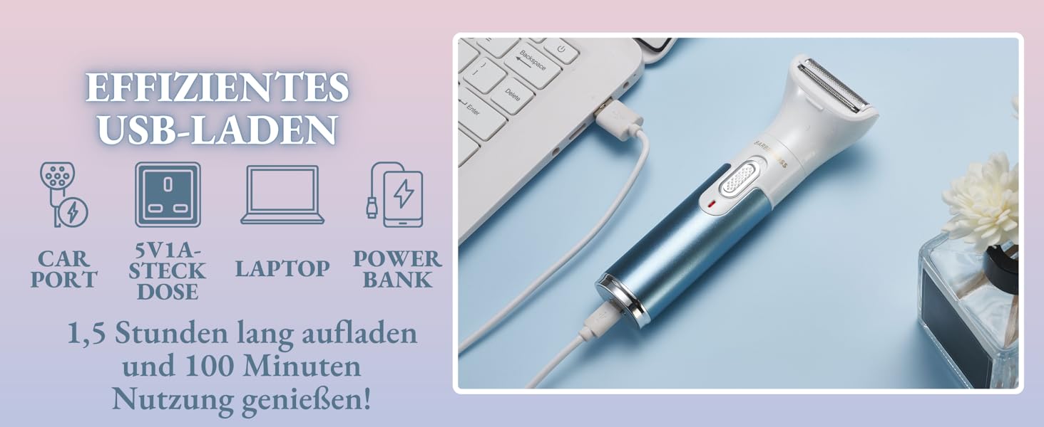 Електричний тример для тіла BarberBoss 3-в-1 QR-8082: для обличчя, ніг, рук та зони бікіні