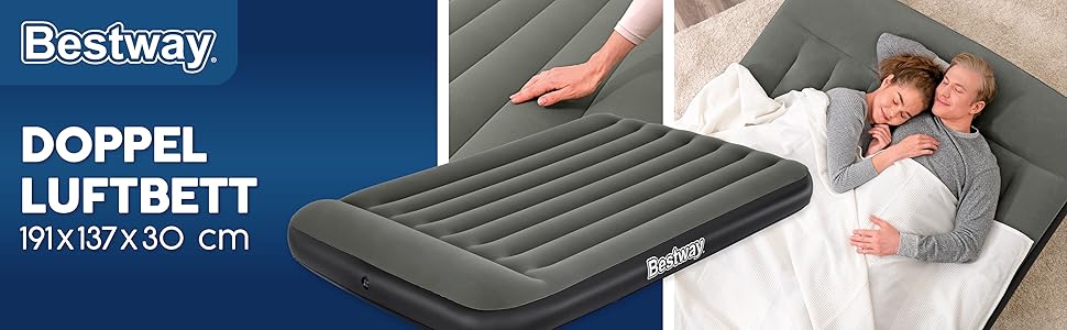 Надувний матрац Bestway Tritech 191x137x30 см, розмір Full, 75x54 дюйми