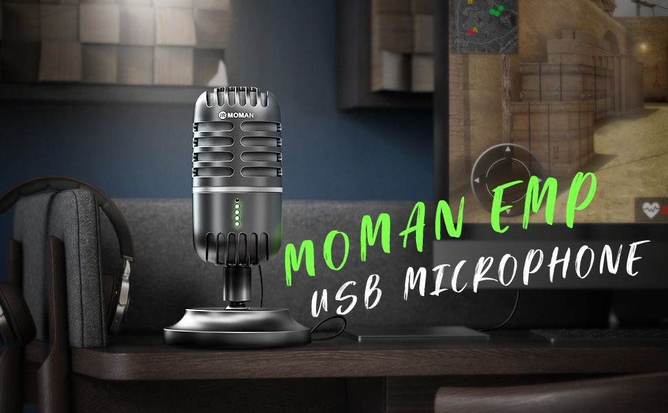 Мікрофон USB для ПК, PS4, PS5: ігровий, для стрімінгу, подкастів та запису звуку. Підходить для Mac та Windows