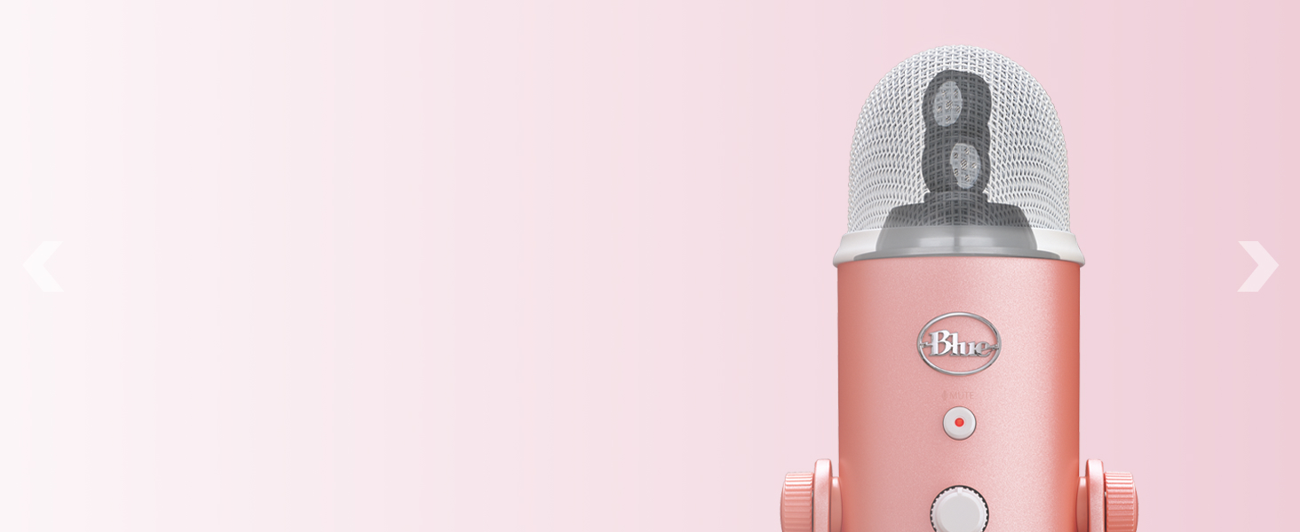 Мікрофон Logitech G Blue Yeti USB для стрімінгу, подкастів та запису (білий) - Преміум якість, Blue VO!CE
