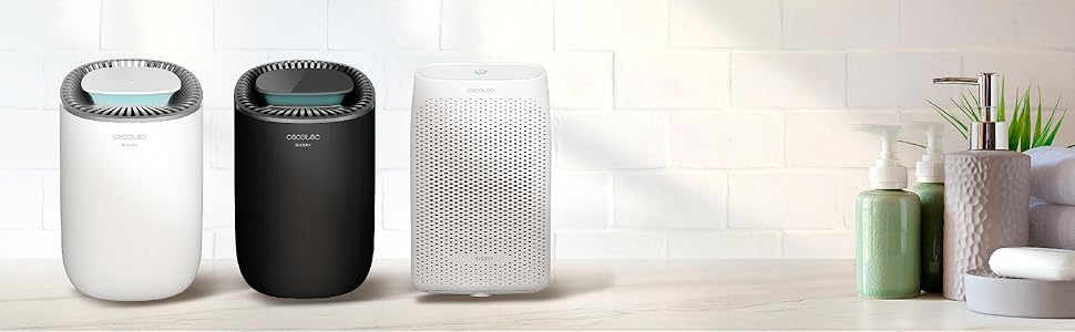Зволожувач повітря Cecotec BigDry Series 2000: 750 мл/день, резервуар 0.6-2 л, 2 швидкості, 2 режими, радіус дії до 25 м², функція очищення, білий
