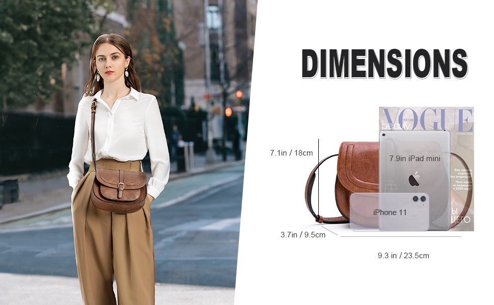 Сумка жіноча AFKOMST через плече з PU шкіри, коричнева хвиля. Регульований знімний ремінець.