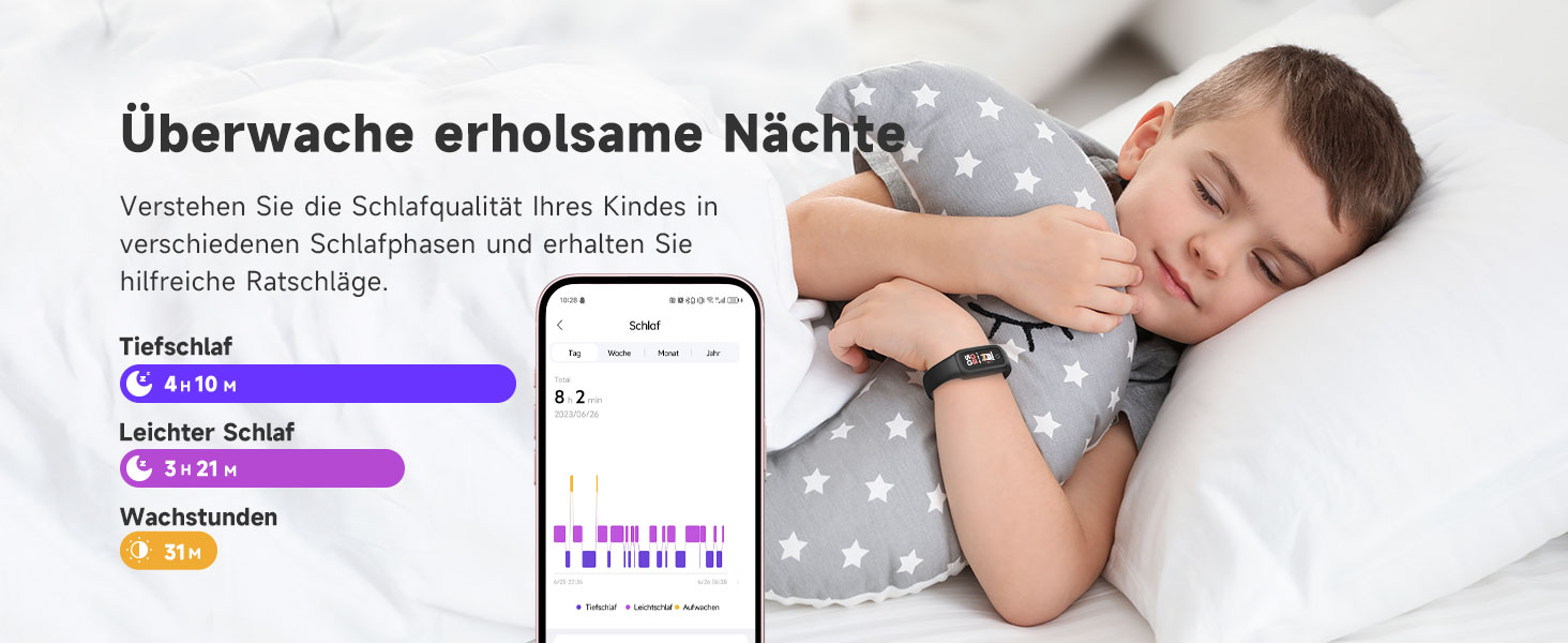 Фітнес-трекер BIGGERFIVE Vigor 2 L для дітей: пульсометр, шагомір, монітор сну, IP68, чорний