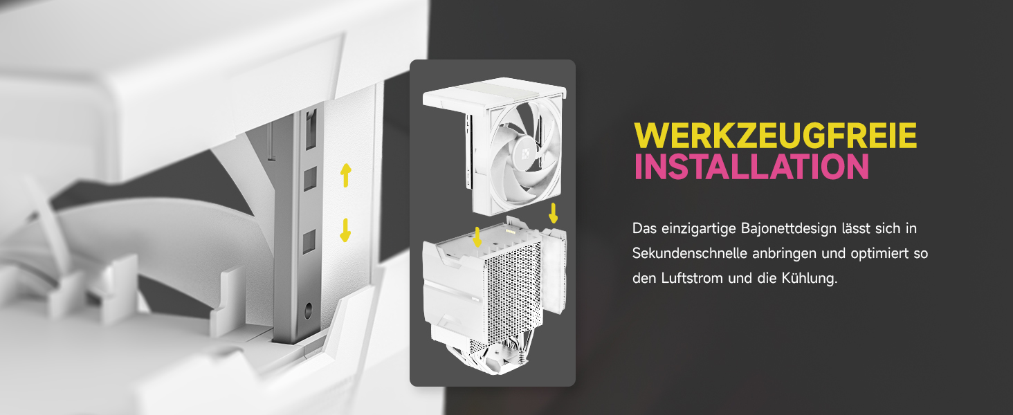 Система охолодження CPU Sudokoo SK700 White для AM5 з 120 мм вентилятором та 7 heatpipes - білий кулер для процесора з повним доступом до RAM, 5 років гарантії