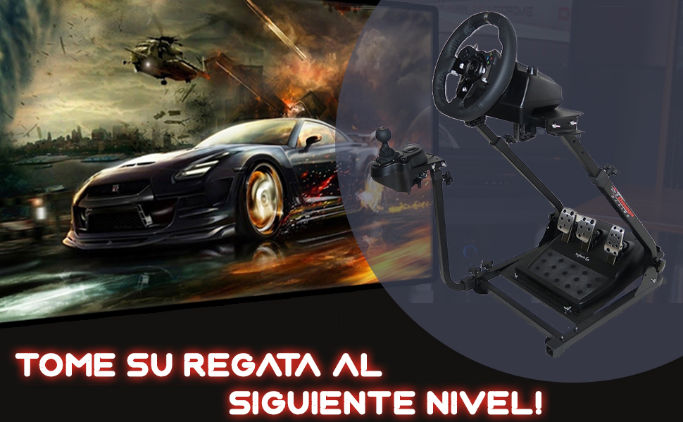 Стійка для керма GT Omega V1 для Logitech G29/G923/G920, Thrustmaster T500, Fanatec Clubsport - регульована, сумісна з PS4/Xbox/PC