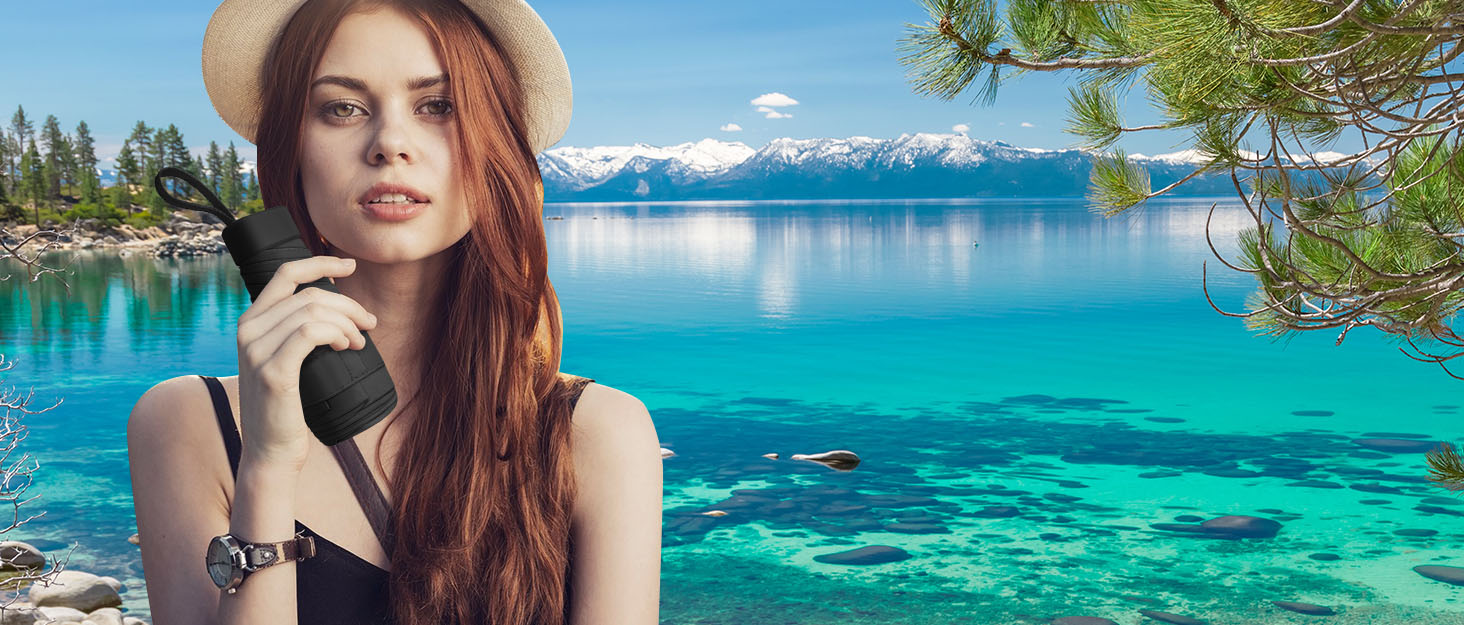 Дощовий парасолька туристична, 8 спиць, вітростійка, автоматична, для чоловіків та жінок, фіолетовий