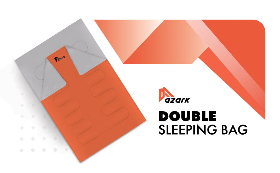 Сплячий мішок Azark Double для двох, оранжевий