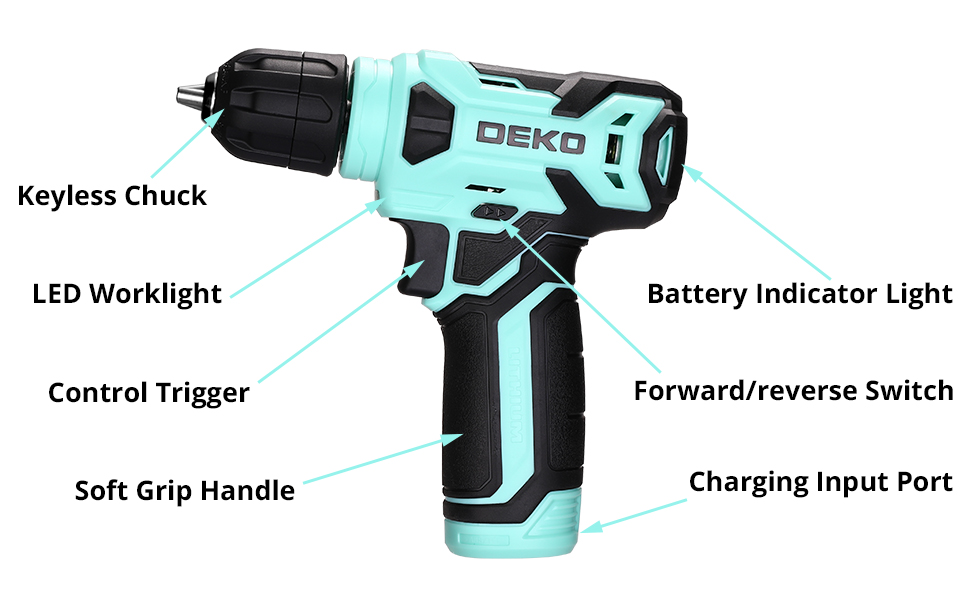 Набір інструментів DEKO 126 шт. у кейсі: для дому, офісу та саду