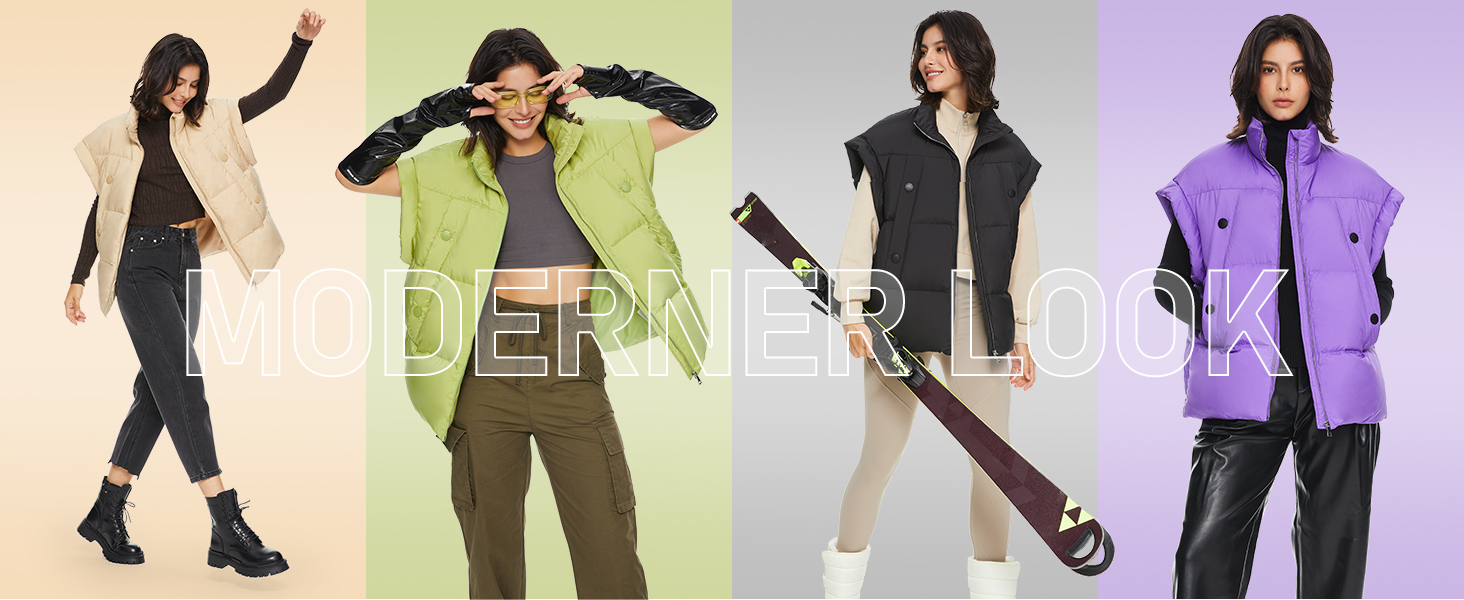 Жіночий пуховий жилет Orolay, світло-зелений, теплий, без рукавів, на блискавці, для зими