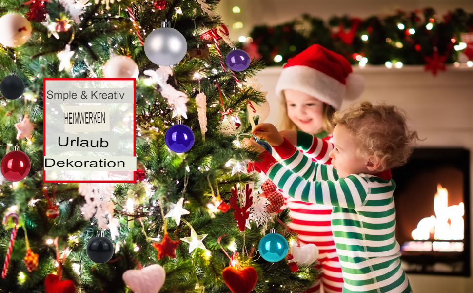 Новорічні кулі Taeku, 4 см, 36 шт. - набір прикрас для ялинки, чорний колір