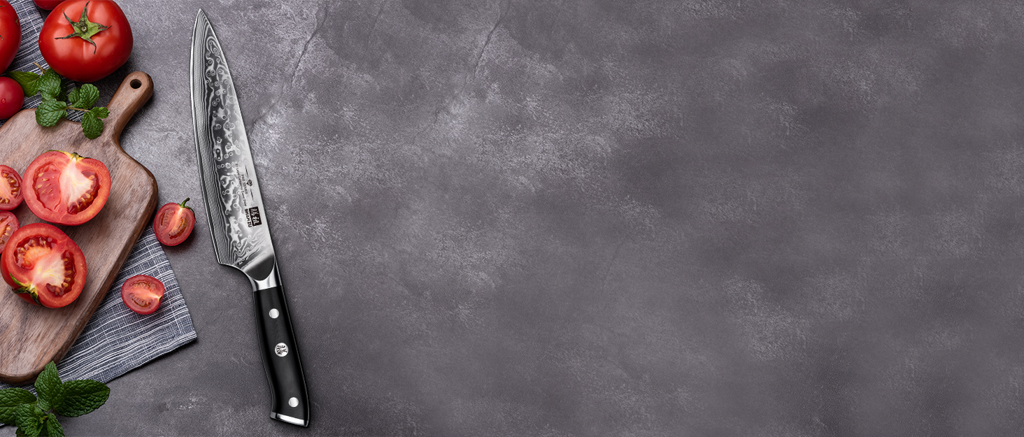 Ніж кухарський SHAN ZU з дамаської сталі AUS10, 67 шарів, професійний, японський, з ручкою G10, у подарунковій коробці