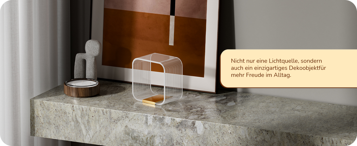 LED настільна лампа EDISHINE: сучасна лампа для спальні та вітальні, золота, з лазерним різьбленням, акрил, алюміній, 3000K, 4W