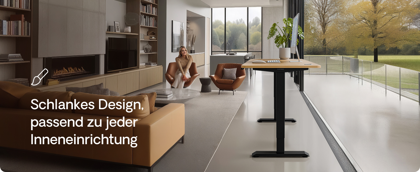 Електричний регульований стіл Desktronic HomePro 160x80 см з двома моторами, сенсорним керуванням та USB-портами (чорний + горіх)