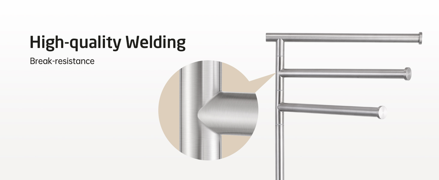 Підставка для рушників KES Gold, настільна, з нержавіючої сталі 18/8, з мармуровою основою, BTH219-BZ, щітканий золотий, 3-х рівнева