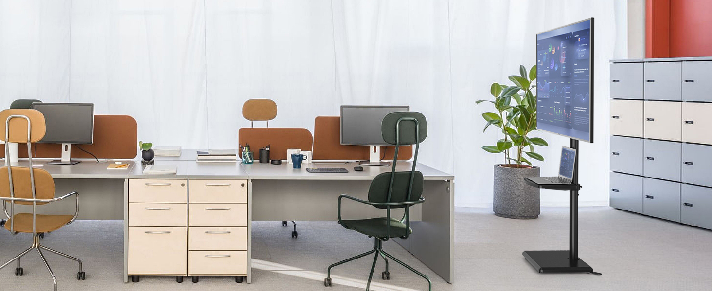 Стійка для телевізора 5Rcom з кронштейном 32-60 дюймів до 40 кг, чорна, VESA 400x400 мм