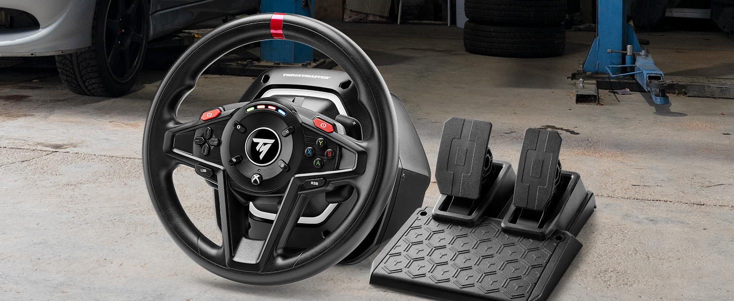 Рульове колесо Thrustmaster T128 з Force Feedback та магнітними педалями, Xbox Series X|S, Xbox One, PC