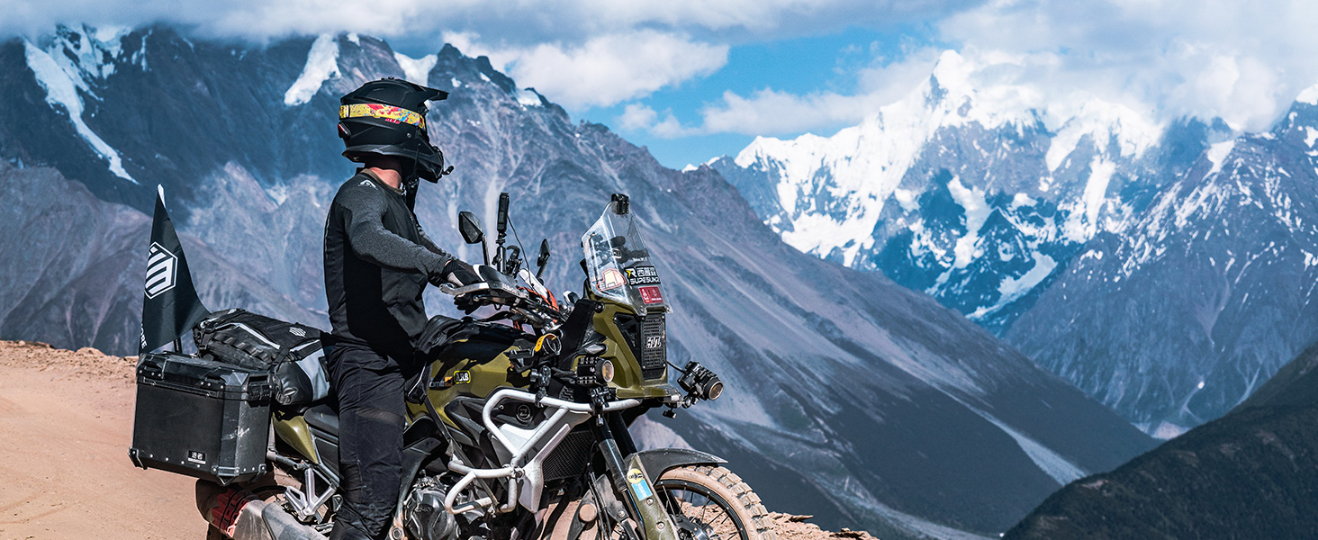 Мотошолом ILM Dual Sport Adventure з сонцезахисним склом, Pinlock, для кросу, квадроциклів, сертифікат ECE, модель WS902, розмір L, матовий чорний