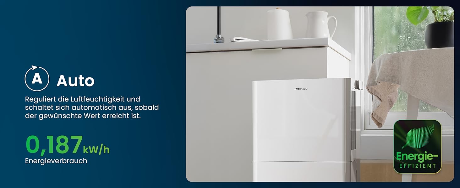 Про Breeze Зволожувач повітря 30л/24г - електричний з Wi-Fi та додатком - датчик вологості, 4л бак, таймер, шланг - від вологи та плісняви