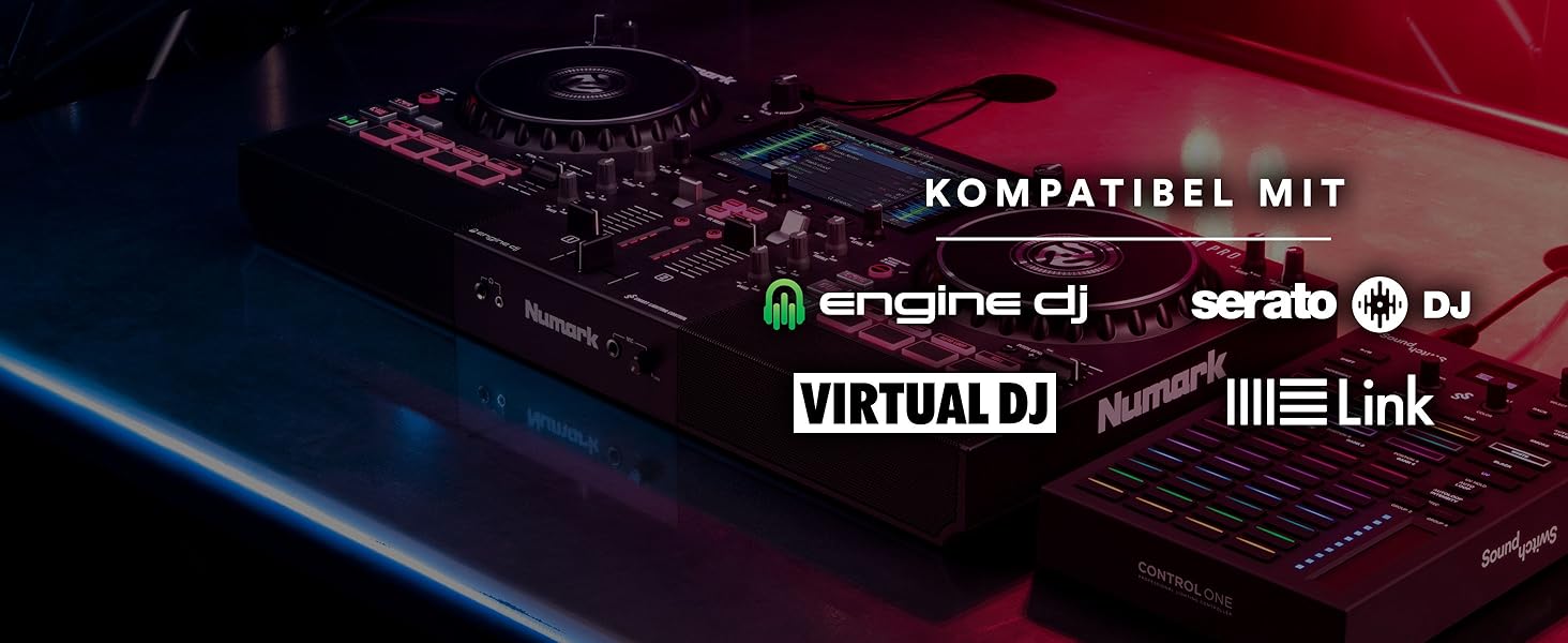 SoundSwitch Control One – Професійний контролер освітлення DMX для DJ з 3 місяцями доступу до програмного забезпечення SoundSwitch, підтримка DMX та Phillips Hue. Чорний колір