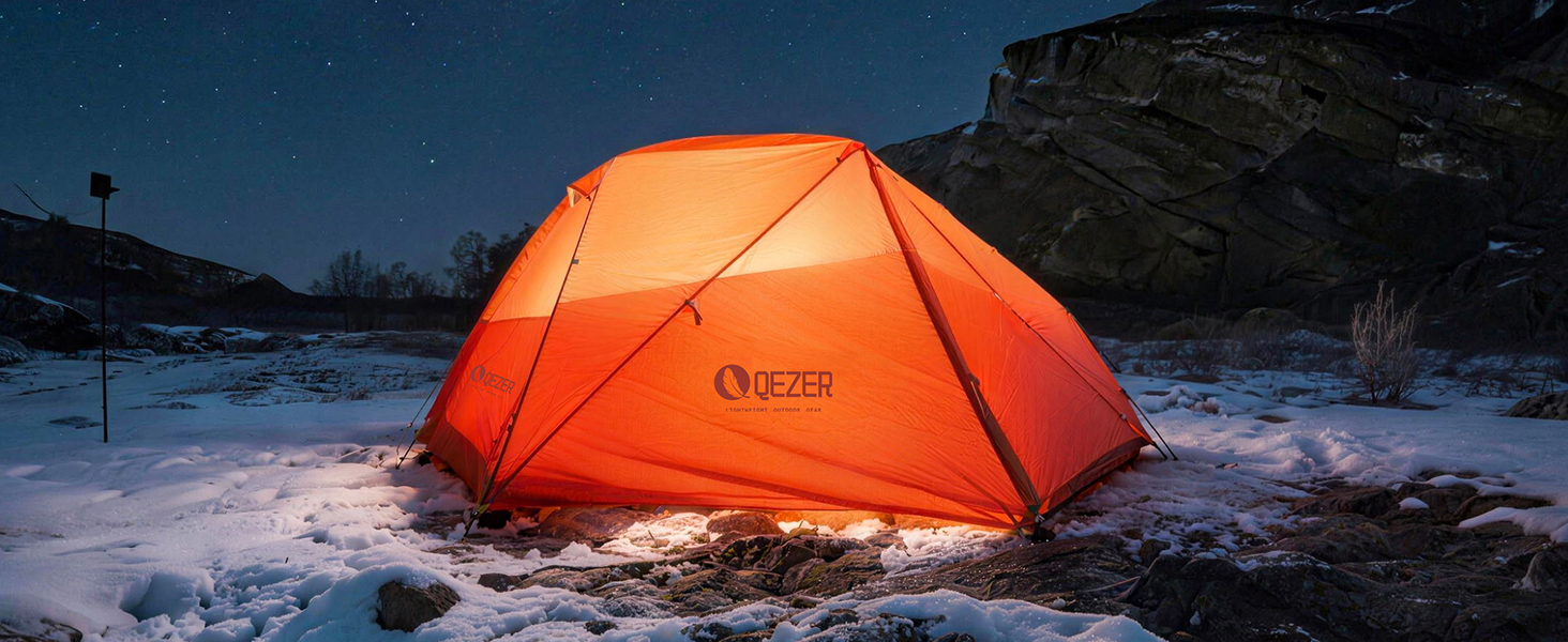 Намет кемпінговий купольний 2-місний Campingzelt водонепроникний, вітростійкий, для походу, кемпінгу та активного відпочинку (Помаранчевий)