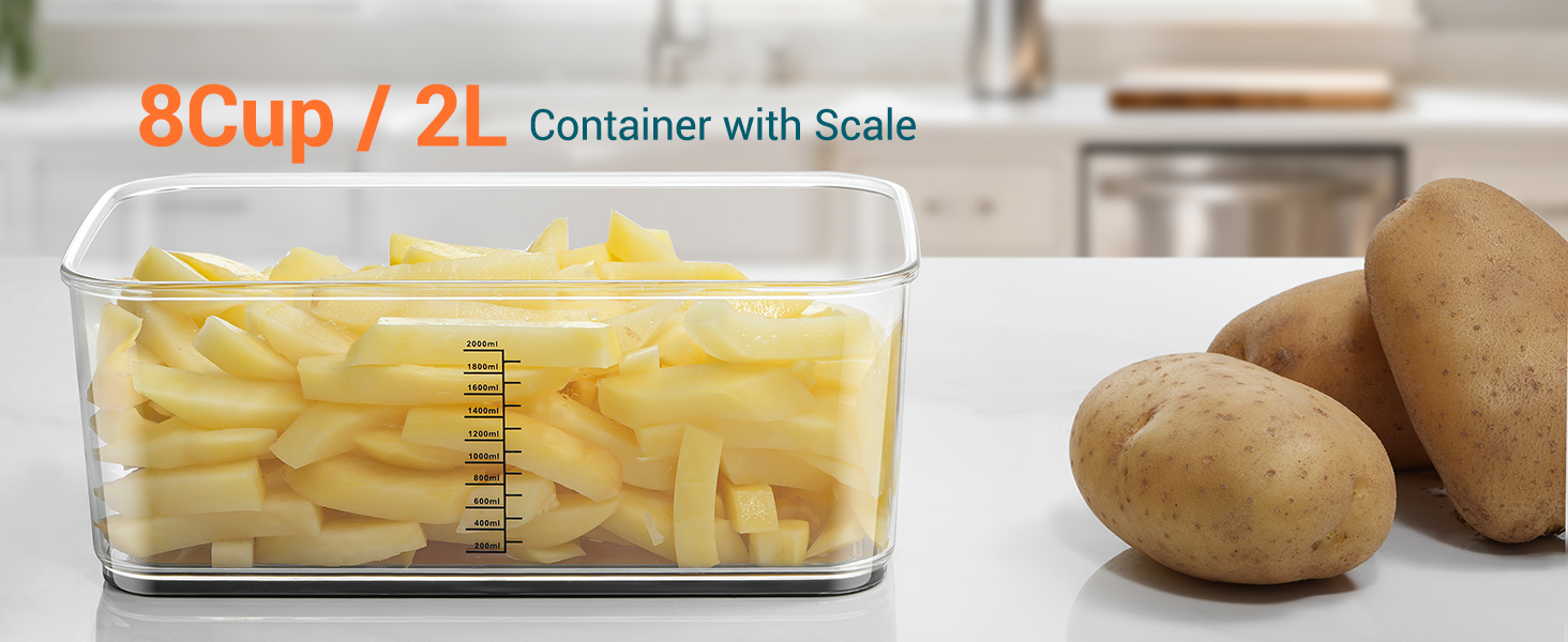 Нарізчик овочів Sopito з 6 лезами, 2 л контейнер, захист рук та рукавички, овочева спіраль, овочевий чіпер