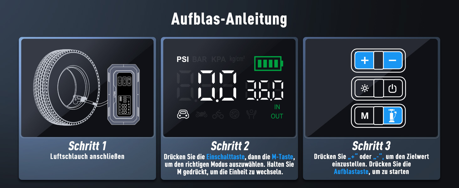 Powerbank для авто UTRAI 7000A з компресором та OBD-сканером: пускозарядний пристрій, LED-ліхтар 2000 люмен, 160W DC вихід (бензин/12L дизель)