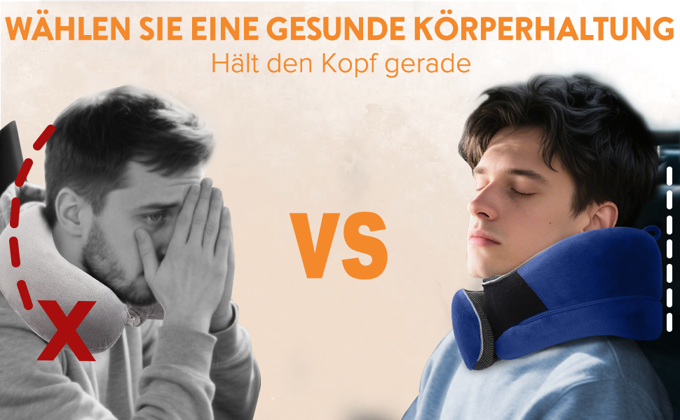 Подушка для шиї у літак, подушка для подорожей Memory Foam, подушка-вовчок для дорослих, ергономічна підтримка шиї з 3D-маскою для сну, навушниками, сумкою - ідеально для літака, авто, дому, офісу, блакитна подушка для сну