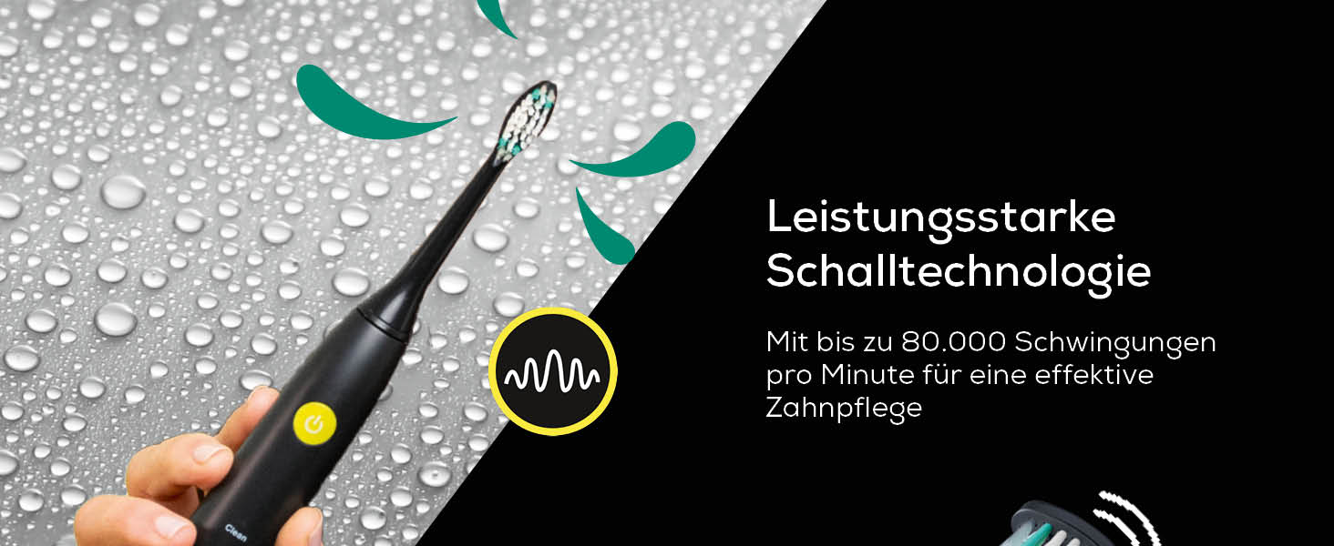 Електрична зубна щітка Beurer SC 50 Чорна: 5 режимів чищення, датчик тиску, дисплей, 2 насадки