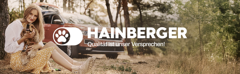 Захист для заднього сидіння автомобіля для собак Hainberger: водовідштовхувальний, анти-царапин, з боковим захистом та віконцем, 137x147 см