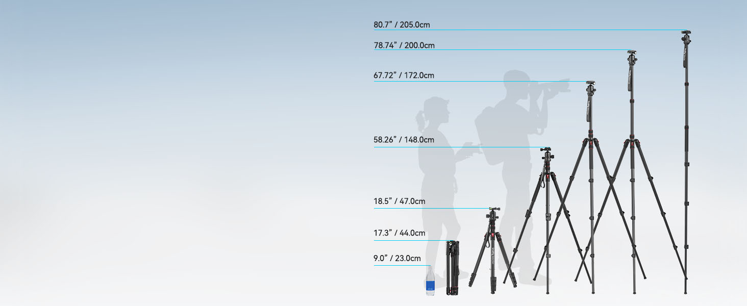 Штатив SMALLRIG з моноподом та кульовою головкою 360° (36 мм), 78'/200 см, вантажопідйомність 15 кг, для фото та відеозйомки