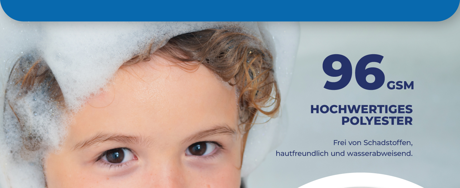 Штора для душу 180x200 см Grey Splash: Водонепроникна текстильна штора з антибактеріальним покриттям та кільцями (12 шт.) - Сірий