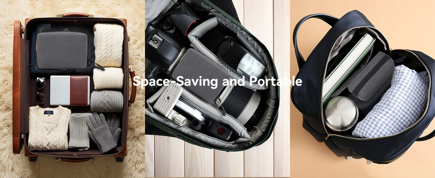 Органайзер для кабелів SIMTOP: компактний кейс для аксесуарів, SD-карт, Powerbank, ідеальний для подорожей, офісу та фотографії (зелений/сірий)