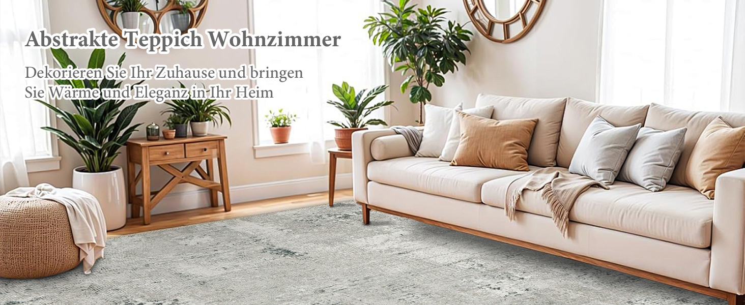 Килим для вітальні блакитний вінтажний меланжевий з ефектом вицвітання, короткий ворс, килими, прання, нековзкі килими для спальні (200x300 см, зелено-сірий)