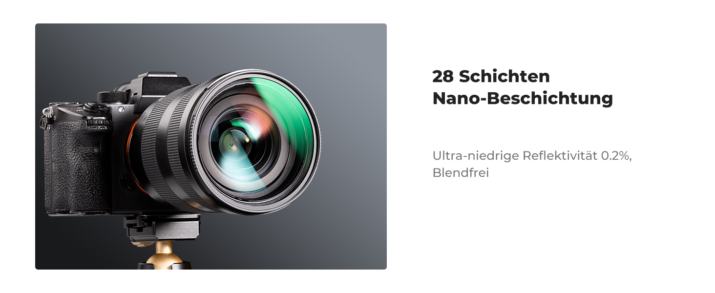 Набір фільтрів K&F Concept Nano X-Serie 82mm: поляризаційний (CPL), UV, кришки об'єктивів, чохол