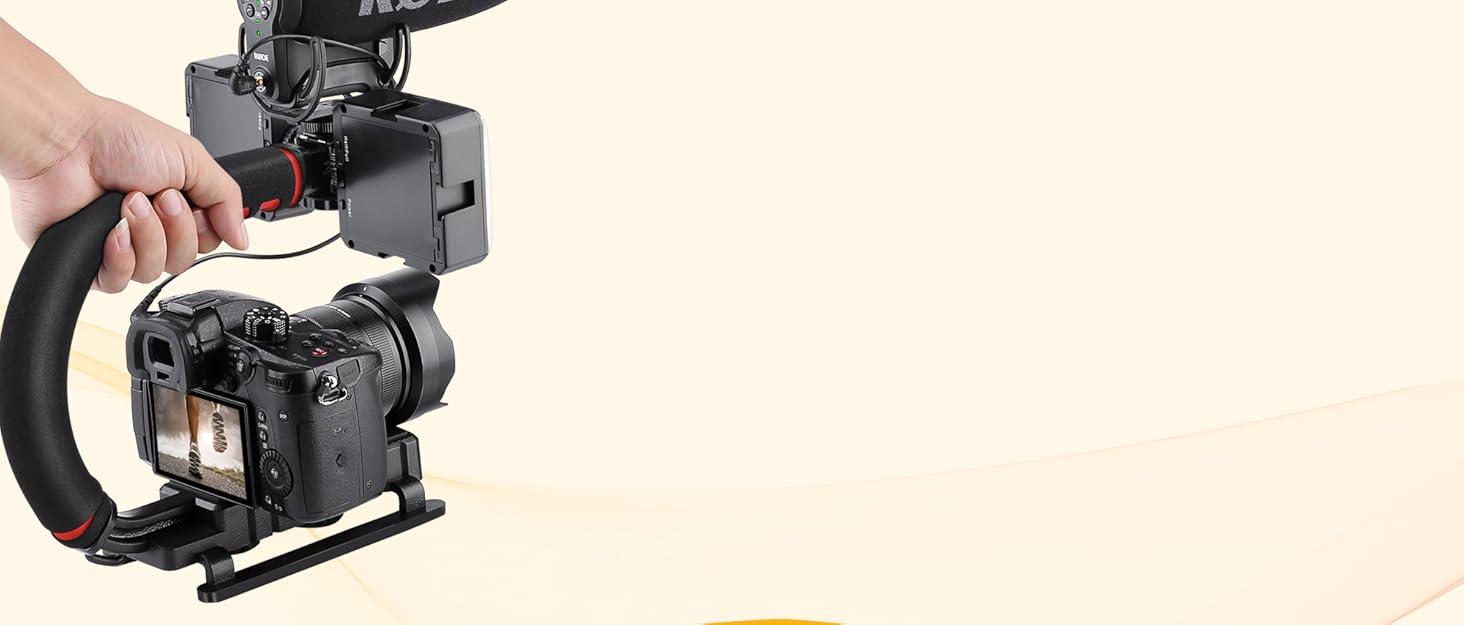 Стабілізатор Zeadio Tripel Zubehörschuh з ручкою для смартфона: для камер, екшн-камер та DSLR