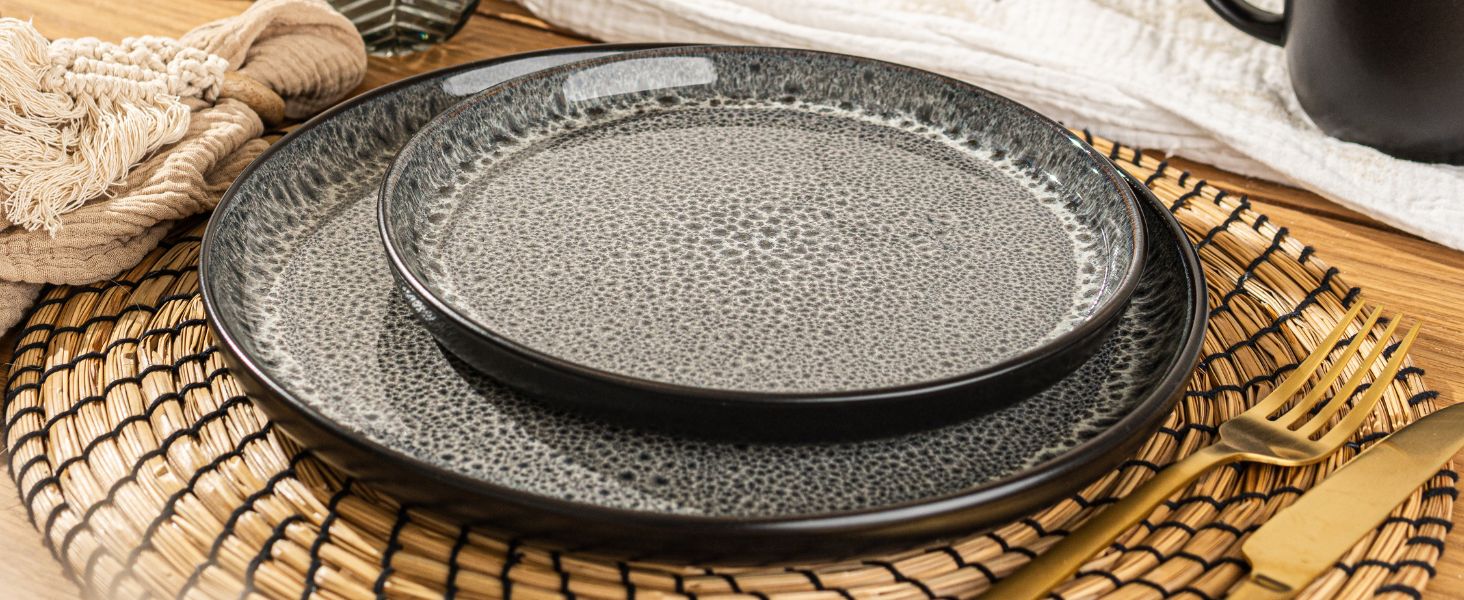 Набір кавових чашок Sänger Sydney (6 шт.) з кераміки, 430 мл, сірий, для кави та чаю, миючі в посудомийній машині, для мікрохвильової печі