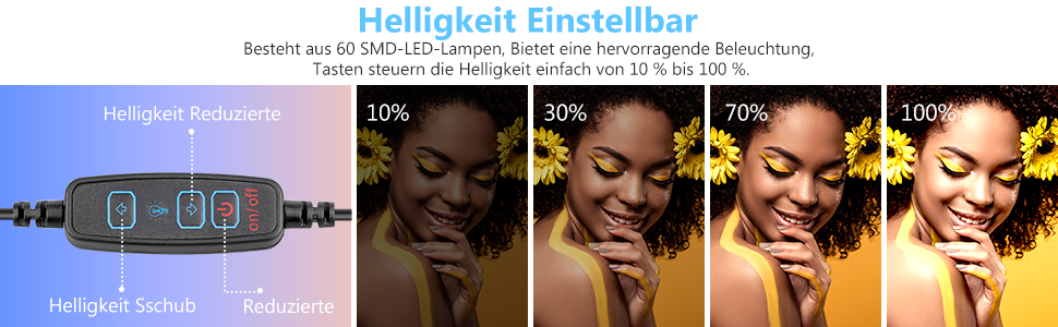 LED відеосвітло UBeesize 2 шт. з регульованою яскравістю, штативом та фільтрами для відеоконференцій, стрімінгу та YouTube