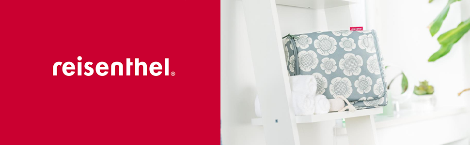 Сумка-органайзер Reisenthel Toiletbag XL - велика, з гачком, водовідштовхувальне покриття, колір: Флорист Індіго